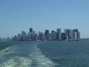 Skyline von Manhatten von der Staten Island Ferry aus